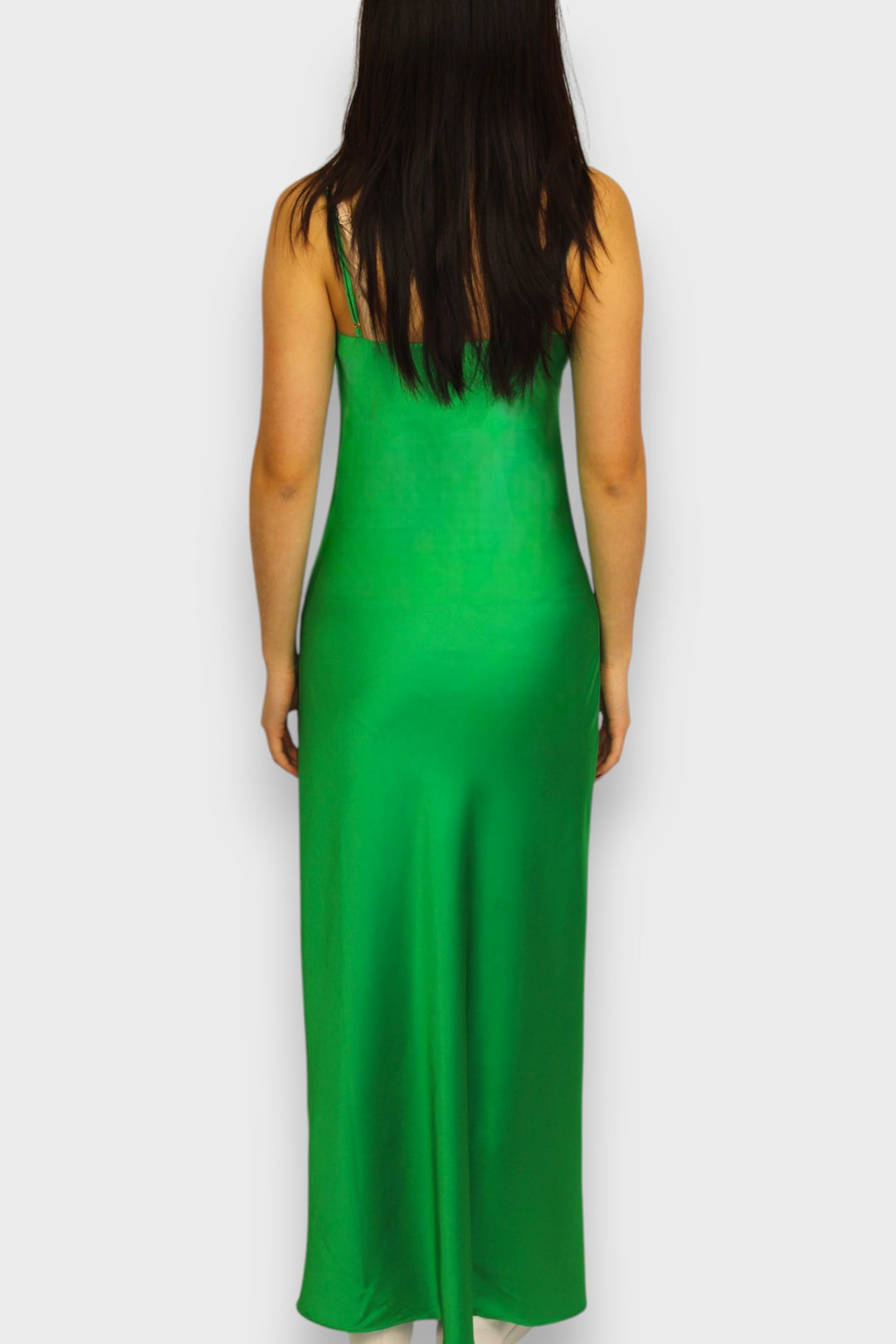 Spaghetti Strap Satin Maxi Dress