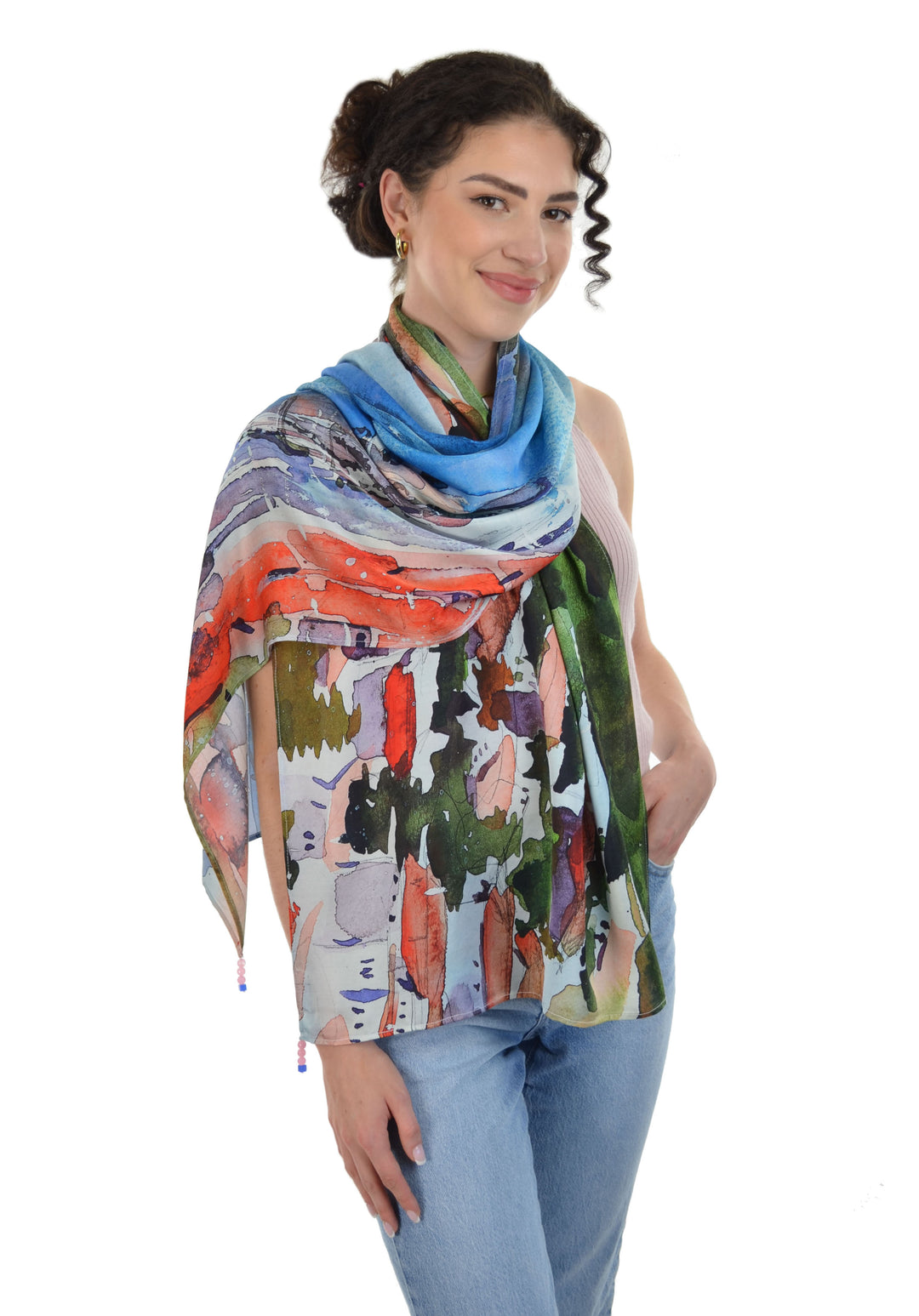 French Rivera Modal Print Scarf