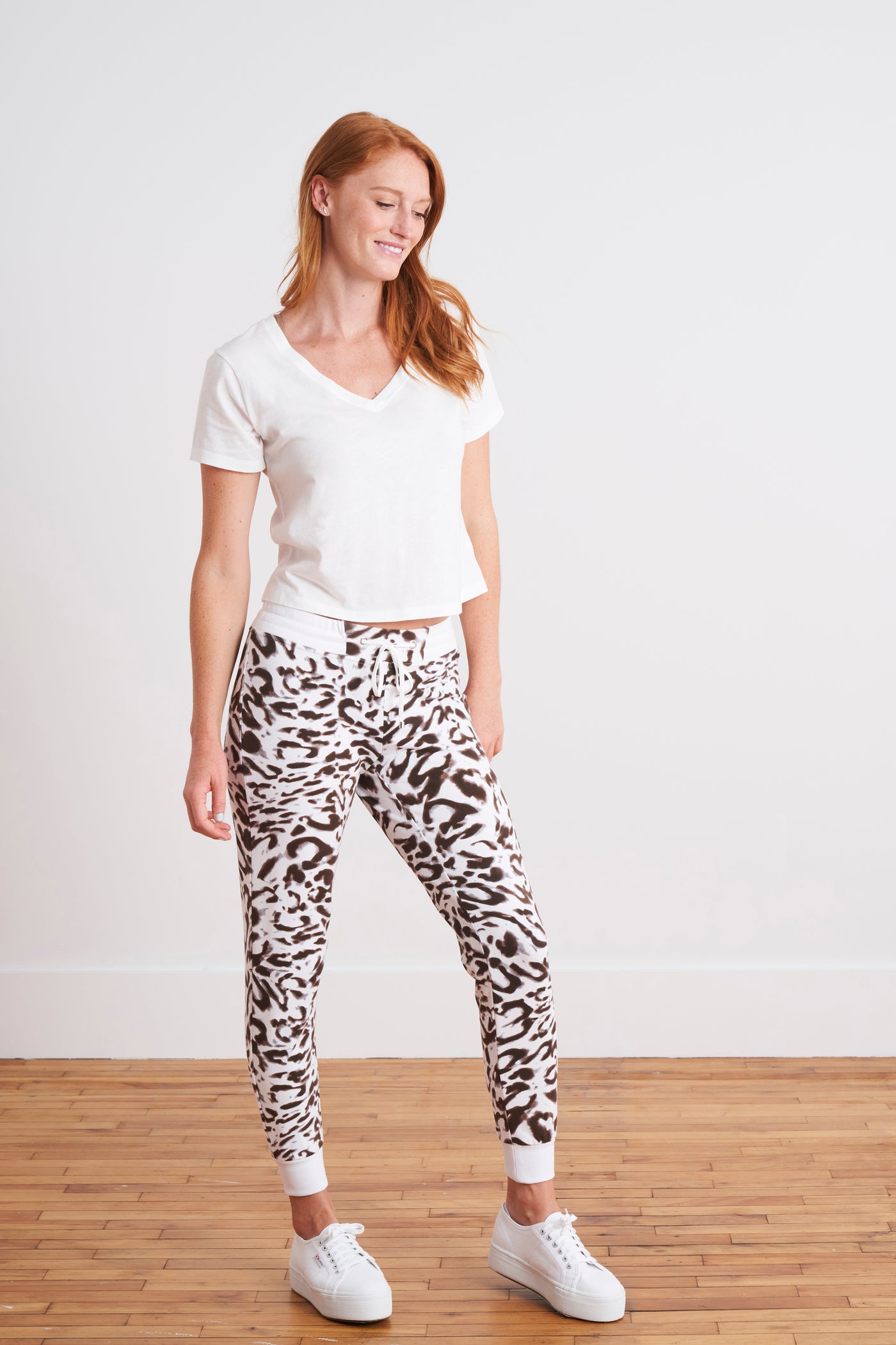 Kiara Jogger (Legging) Abstract Leopard Print - Marolli