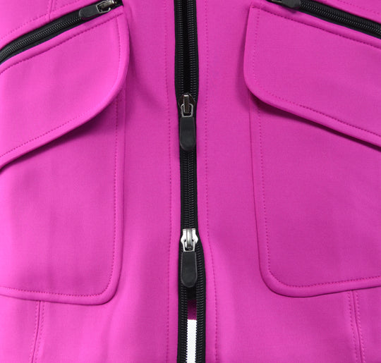 Marolli Pink Vest. This sleeveless vest is specifically designed to flatter. The special zipper details and collar give it a sporty and feminine look.  The high-quality material is extremely comfortable, breathable, and has moisture wicking properties to help keep you cool and dry. Goes great with many different color tees for that fashionable sporty look.